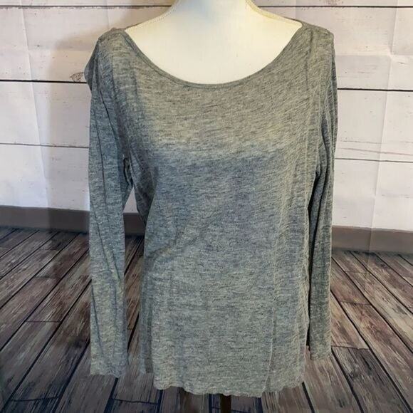 Banana Republic Top Shirt Womens XL Gray Tunic Basic Minimalist Casual Modern‎ - Picture 9 of 11